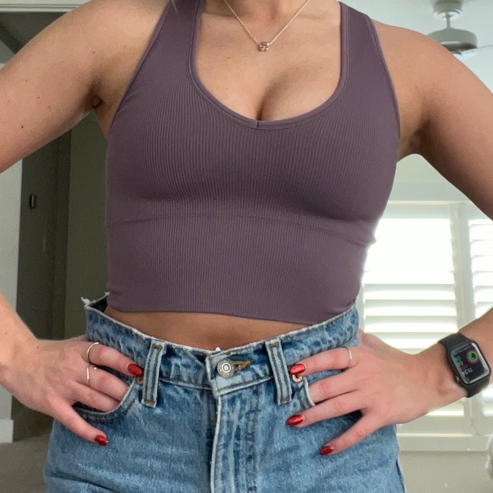 athleta mauve tank